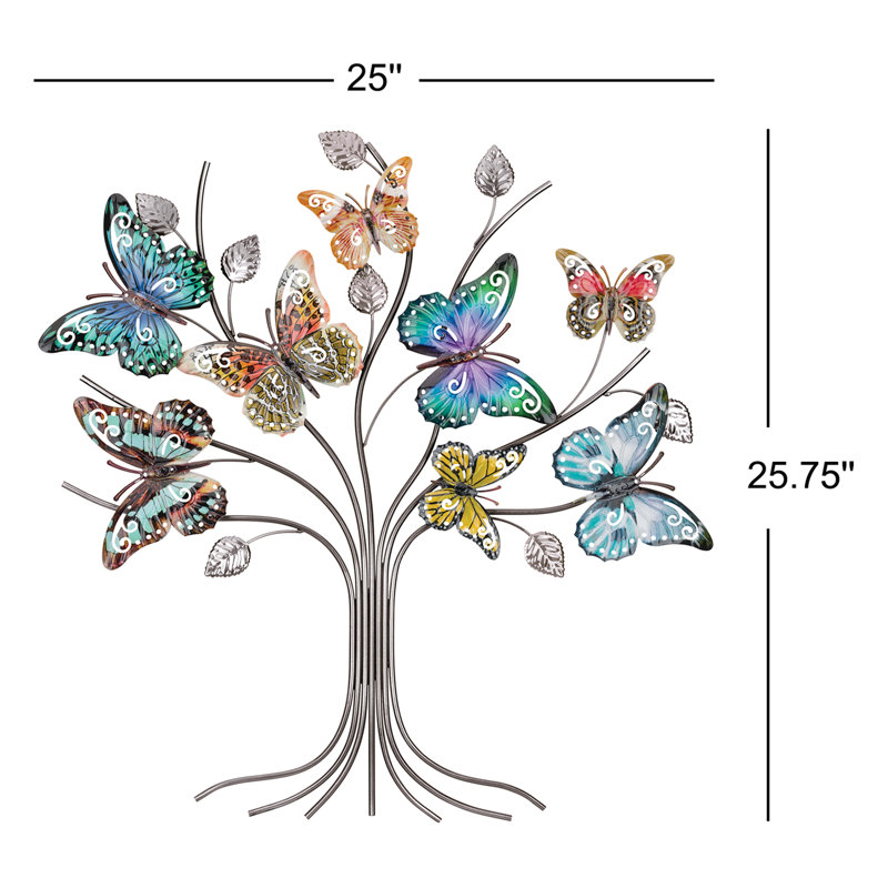 Décoration murale Lustre arbre de vie papillon