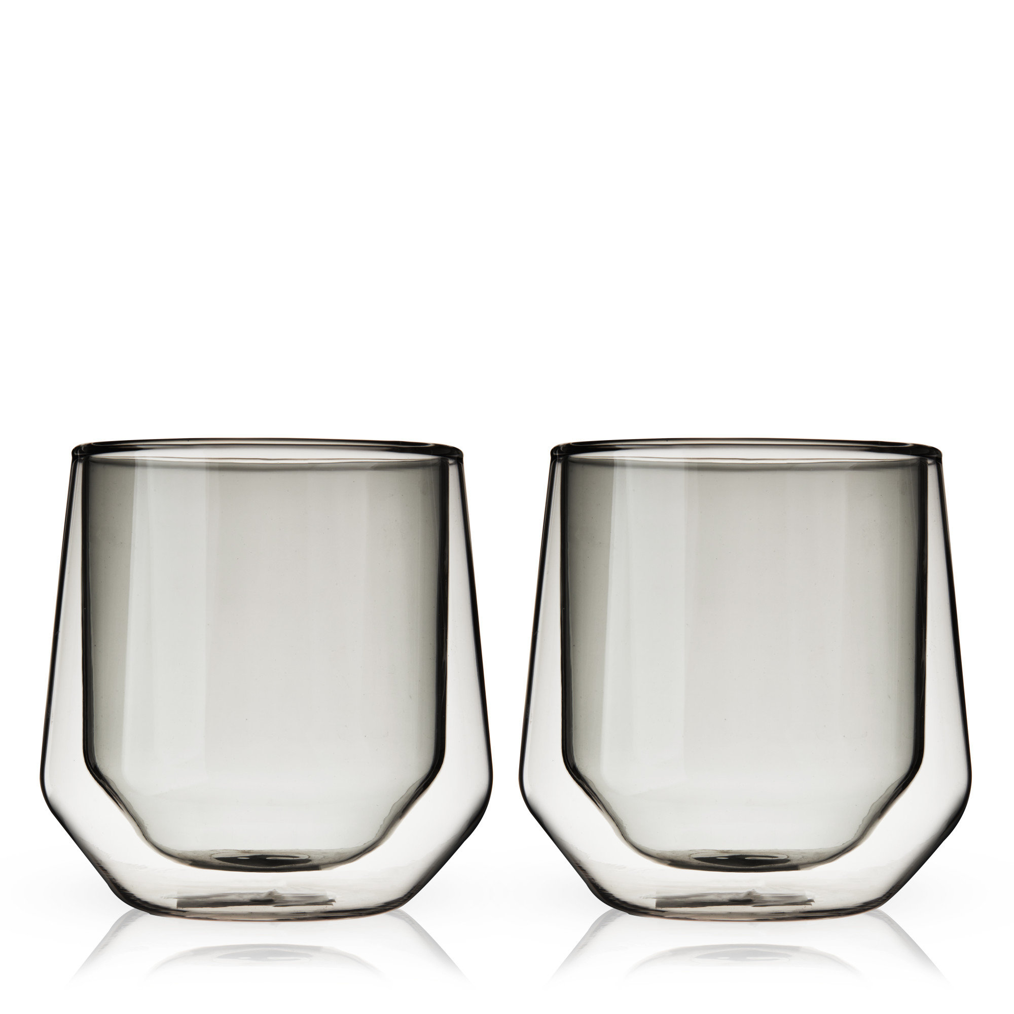 Aurora Double-Walled Tumblers, Gray