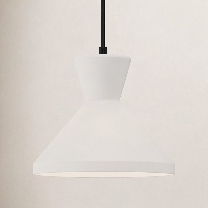 Langford 1 - Light Single Pendant, Matte Black, 9.13" H x 10.25" W x 10.25" D