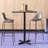 Neyland Cain Square X-Base Cafe Table-32520388-32520394