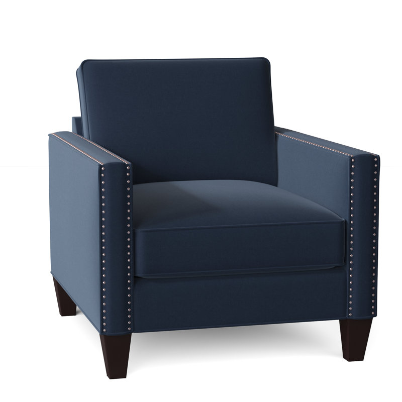 Fauteuil de 34 po de large Ellerkamp, Bleu marine Antonio