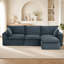 Canapé modulaire en L 109,4 po Corduroy-133411780-133411781