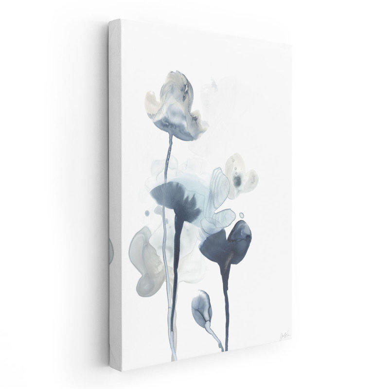 Midnight Blossoms IV - reproduction d'art sur toile, H 18 po x l 12 po