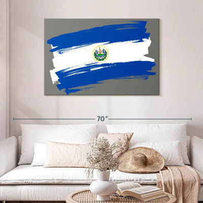 Brushed El Salvador Flag