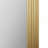 Rounded Rectangle Fluted Wall Mirror Gold See below