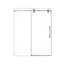 Porte de douche coulissante simple sans cadre l 44 à 48 po x H 76 po - Verre trempé transparent de 5/16 po (8 mm), conception à dérivation-129606133