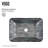 Onyx Rectangular Glass Vessel Bathroom Sink with 11" H Faucet-99538298-99538300
