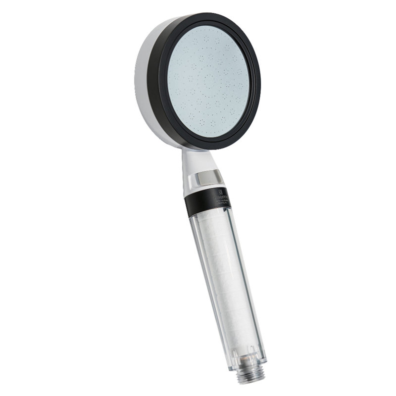 Kingston Brass Shower Scape Single Function Filtered Hand Shower, White/Matte Black