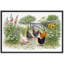 «Hens in Garden», art de la ferme, impression sur toile encadrée-126032161-126032163