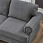 83 po, classique, trois places, pieds en bois massif, sièges à ressorts ensachés, coussins amovibles beiges style américain de 83 po avec sièges et espace de rangement sous le siège-413586327