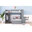 Lit mezzanine avec lit autonome, tablettes, bureau et garde-robe-700251607-700251593