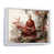 White Floater Framed