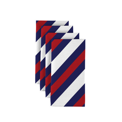 Polyester Striped Square Napkin