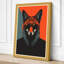 Fox-Headed Figure Modern - Wrapped Canvas-379790219-379790221