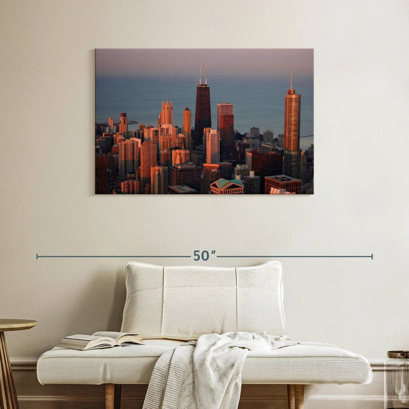 Sirci Chicago Sunset Glow, H 26 po x l 39 po