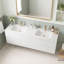 Ensemble de meuble-lavabo double 72 avec plateau Zenovie-425534672