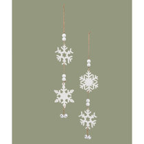 ilauke 12pcs Wooden Snowflakes Decorations 3 inch Nederland
