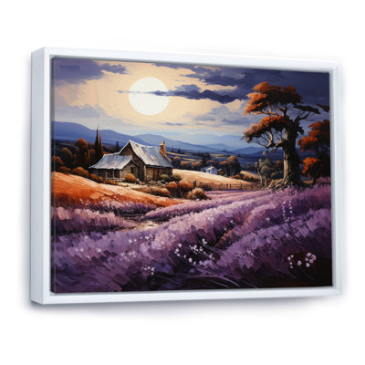 «Countryside the Violet Field II», reproduction sur toile