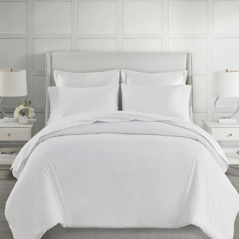 500 Thread Count Egyptian-Quality Cotton Deep Pocket Sheet Set, Queen, White