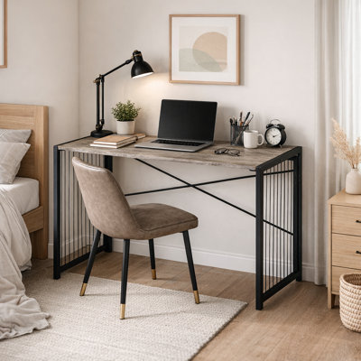 Table pliante Zynix | Design chêne gris