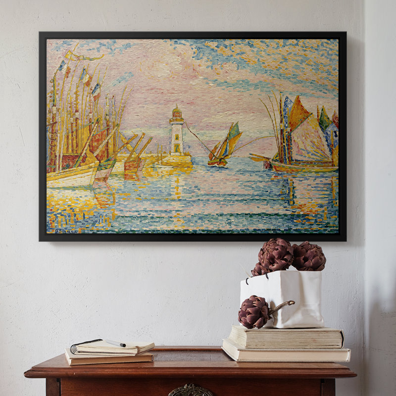 Le phare à Groix, 1925 - Paul Signac, toile tendue avec châssis, 16 x 24, Naturel
