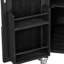 Chariot de cuisine modulaire pour l'extérieur avec porte-serviettes en papier et trou à gaz de luxe - tablettes réglables 360 roues verrouillables-2117995066