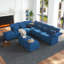 Canapé modulaire inclinable 9 pièces Ahren-462839648