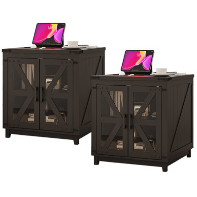 End Table With Charging Station