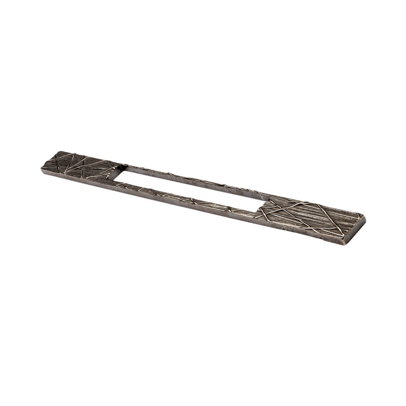 Edge Recessed Pull, White Bronze Medium