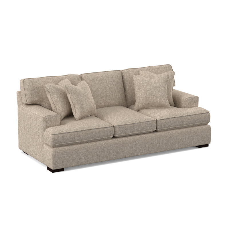 Sadie 97'' Sofa, Eggshell Crypton Performance; 0884-93, Java Finish