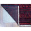 Tapis oriental en laine satiné rouge foncé et satiné de 3 pi 3 po x 5 pi B9AB569332CA47769DBD068980A16F37