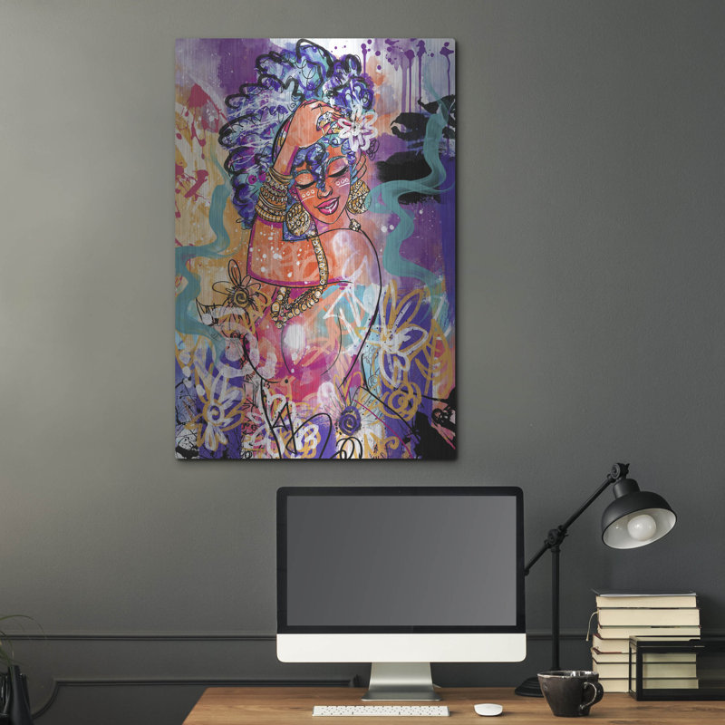 «Gold Flowers» par Justin Copeland, H 36 po x l 24 po