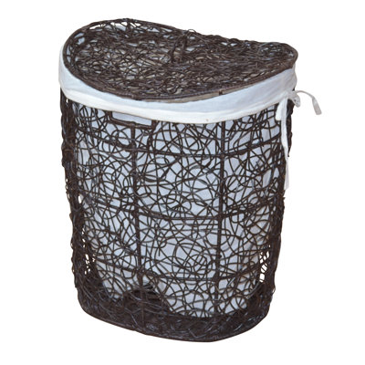Wood Laundry Hamper with Handles