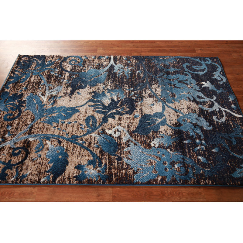 Transitional Oriental Foyer Rug 4x6