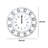Beunca Glass Wall Clock