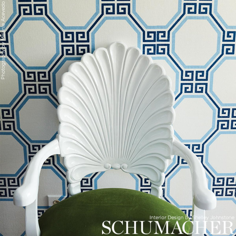 Octavia Sisal Wallpaper, Marine