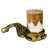 Skeleton Hand With Glass Votive, Brass
