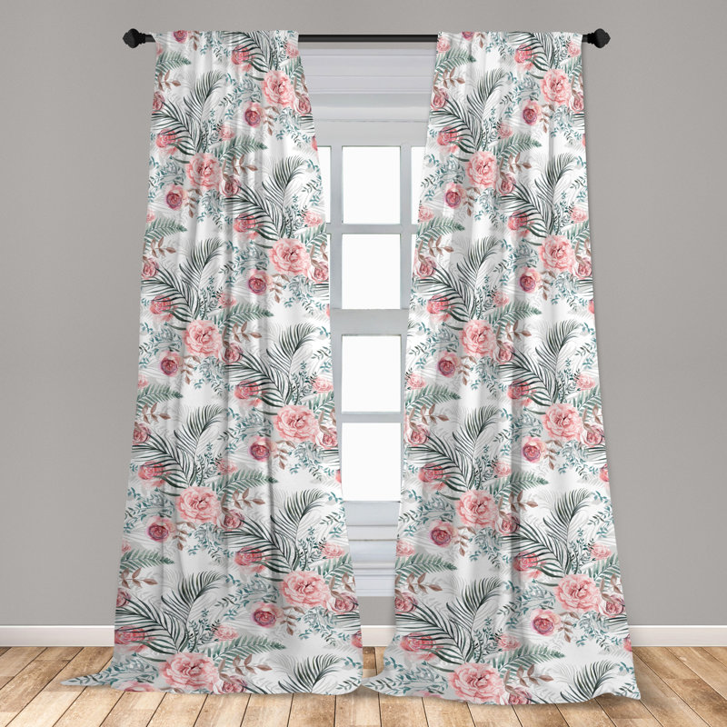 Semi Sheer Curtain Pair, 28" W x 84" L