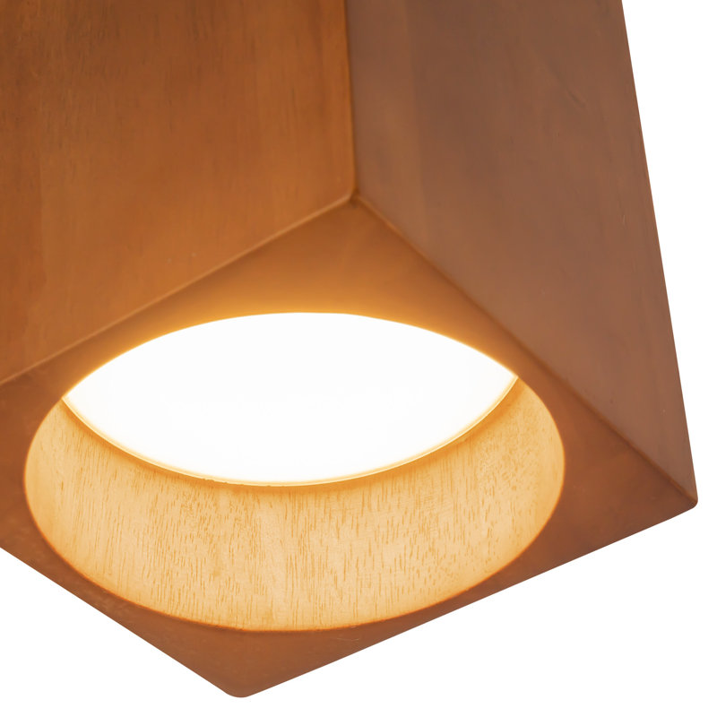 Rozek 1 - Light LED Semi Flush Mount, Natural Oak