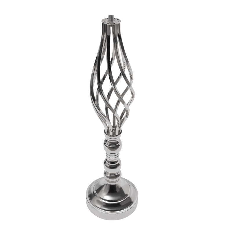6PCS Support à fleurs en cristal, route de mariage, grands porte-fleurs, centre de table, vase en cristal en métal pour tables de réception, fournitures de mariage 