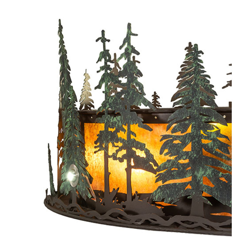 Tall Pines LED Downrod Ceiling Fan