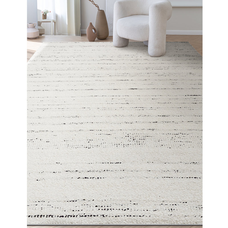 Wool Area Rug, Rectangle 6' x 9'