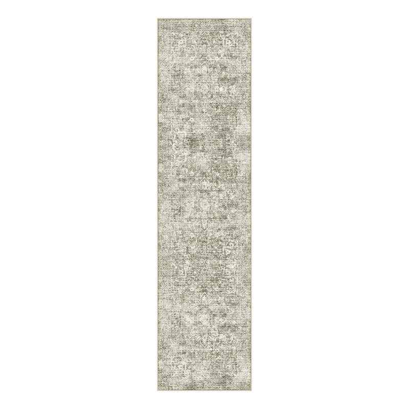 Ladonya Versatile Elegance Machine Washable Area in Beige, Runner 2' x 8'