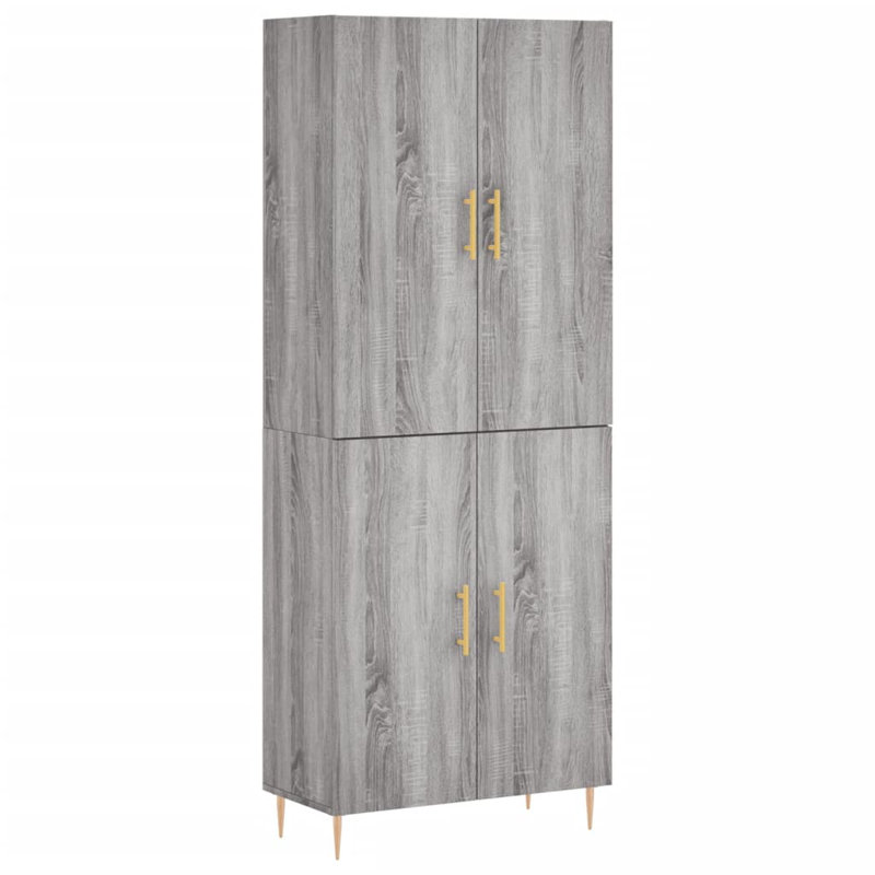 Branice 4 Door Manufactured Wood Wardrobe