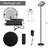 Fimei Saturn Ring LED Floor Lamp – Modern Steel Torchiere Standing Lamp with Remote & Touch Control-849060180