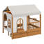 Lit maison avec grands tiroirs-676225265