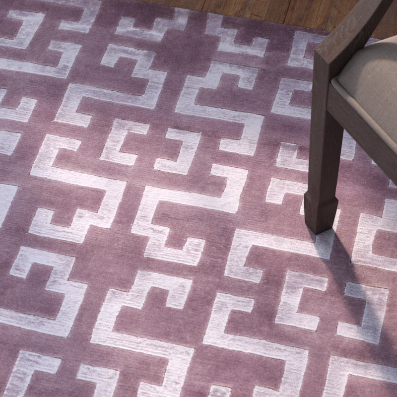 Shisler Geometric Indoor Rug, Rectangle 2' x 3'