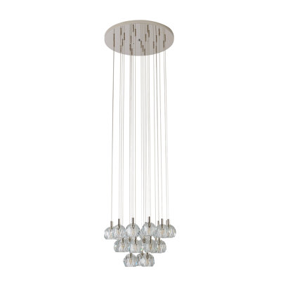 Luminaire suspendu sphérique unique à 23 lumières