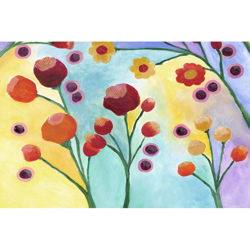 Jambalaya Floral II by Regina Moore - Wrapped Canvas Painting, 20cm H x 30cm W
