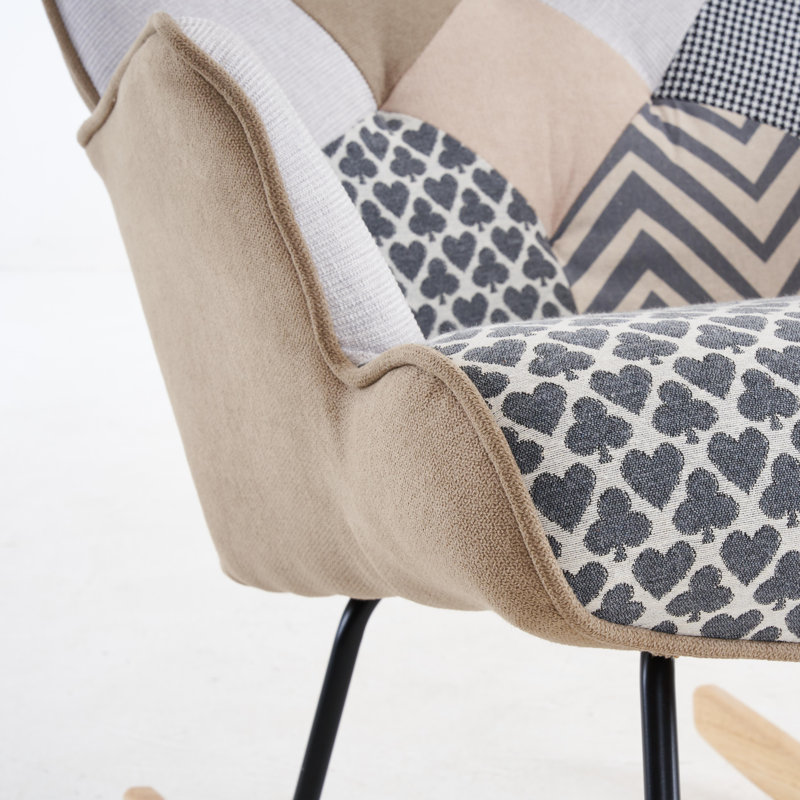 Chaise berçante Bretley, Gris